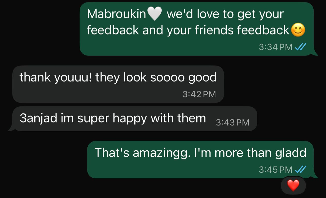 Customer review screenshot